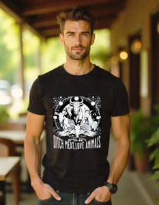 Ditch Meat, Love Animals - Men T-Shirt