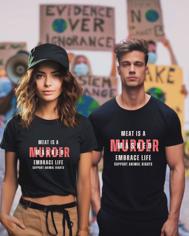 Meat is a masked murder (Unisex)