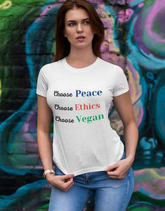 Peace, Ethics, Vegan (Unisex) - Zestee Vegan Lifestyle